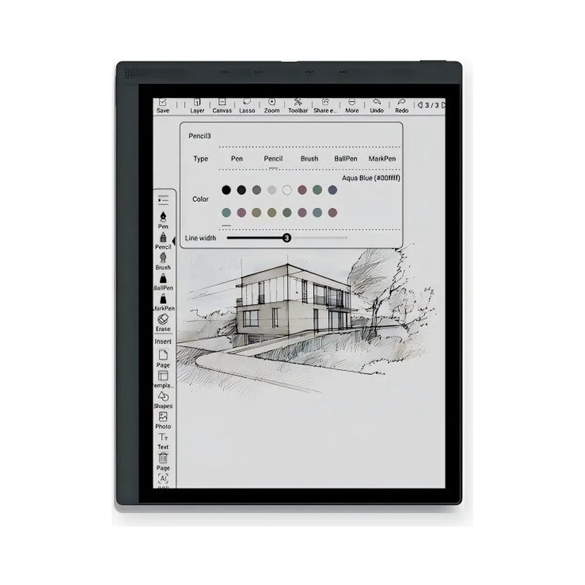 Bigme B1051C Lite dengan stylus