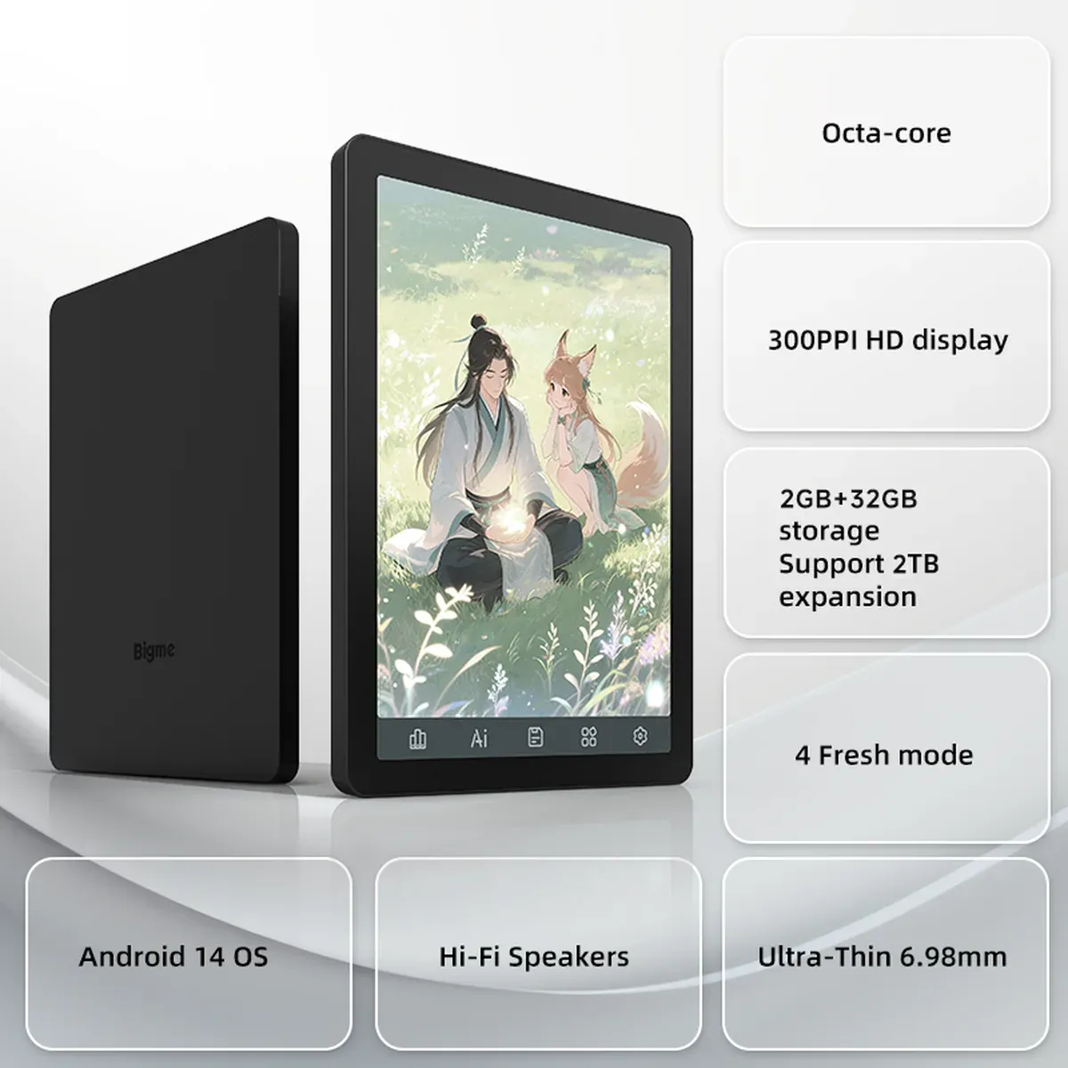 Bigme B6 Color Lite dengan layar warna dan Android 14